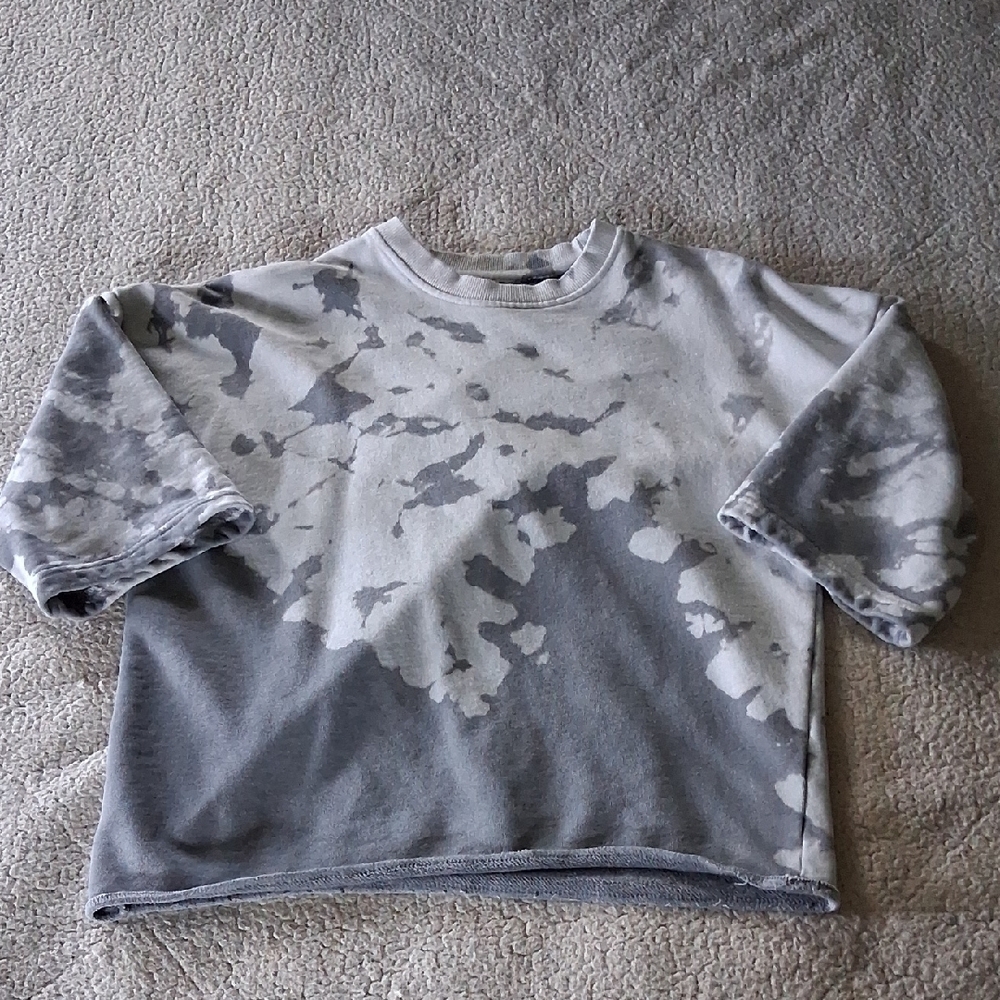 Boohoo Man Gray Tie-Dye 100%cotton Sweatshirt Medium